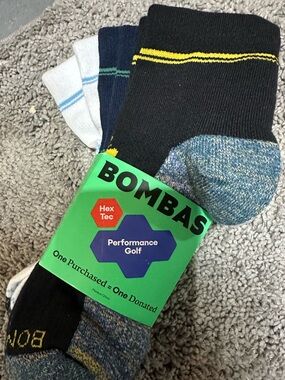 Bombas Performance Golf Socks 3 Pack